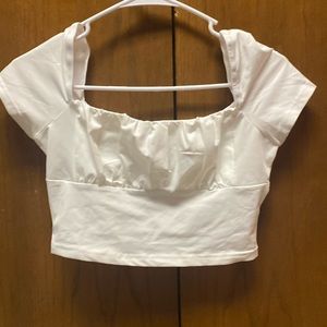 White Crop Top